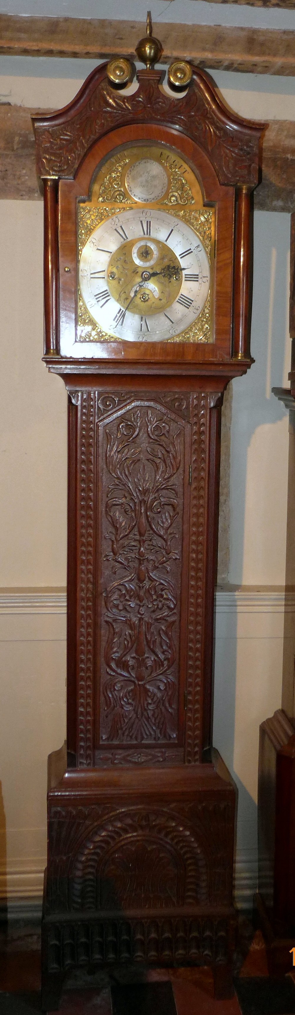 19th Cent 3 Train Musical Longcase Clock