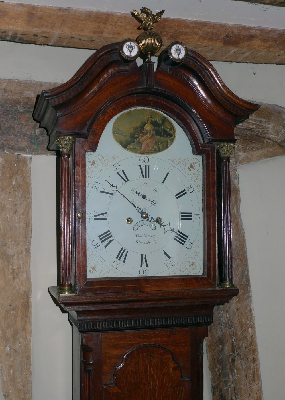 Early 19th Cent Oak Longcase Clock