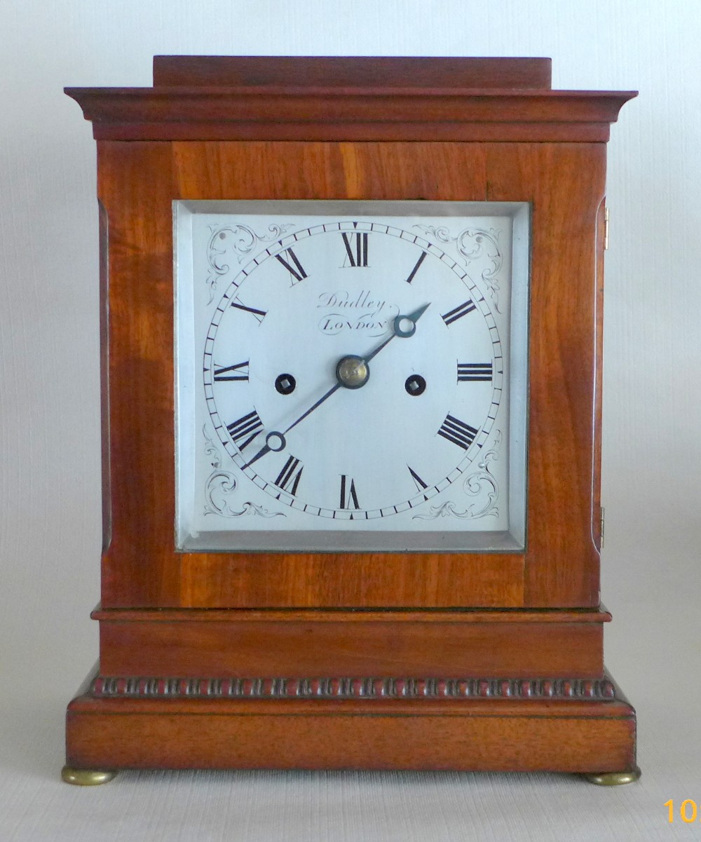 Fine 19th Cent Fusee Library Clock