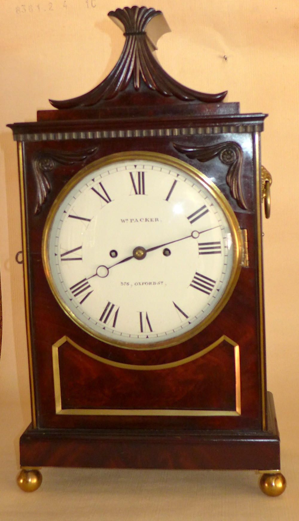 Early 19th Cent Mahogany Fusee Bracket Clock
