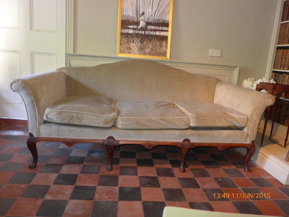 Georgian Style Camel Back Sofa