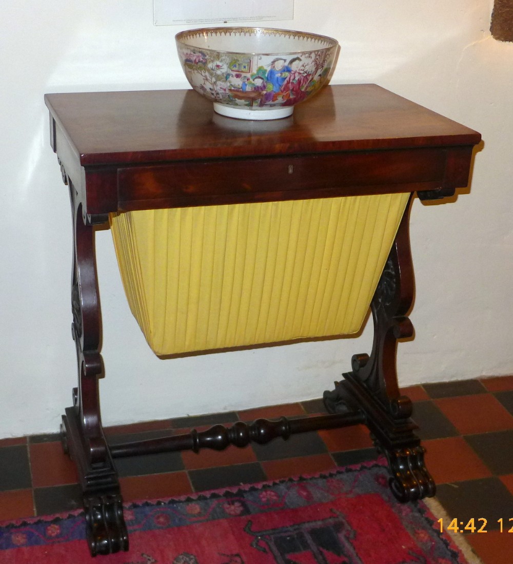 Early 19th Cent Sewing/Side Table