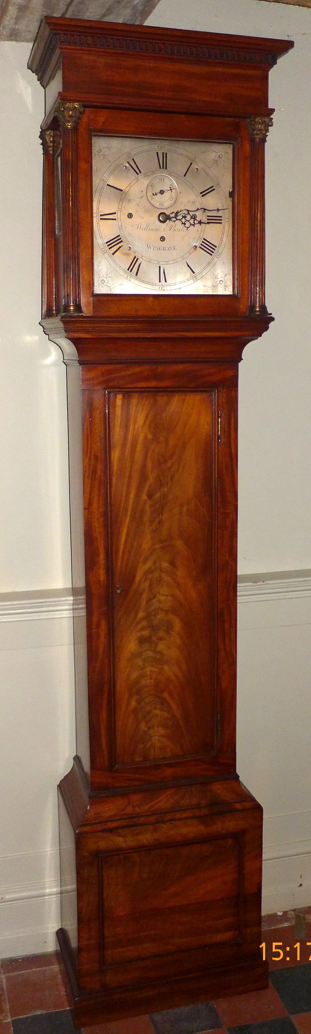 Georgian Mahogany 3 Train Musical Longcase Clock