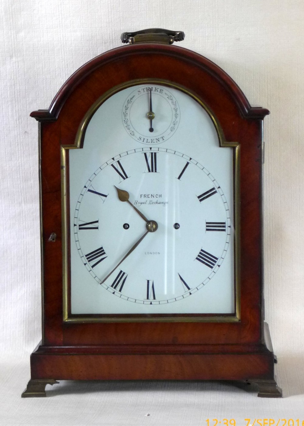 Early 19th Cent Bracket Clock by French, London 
