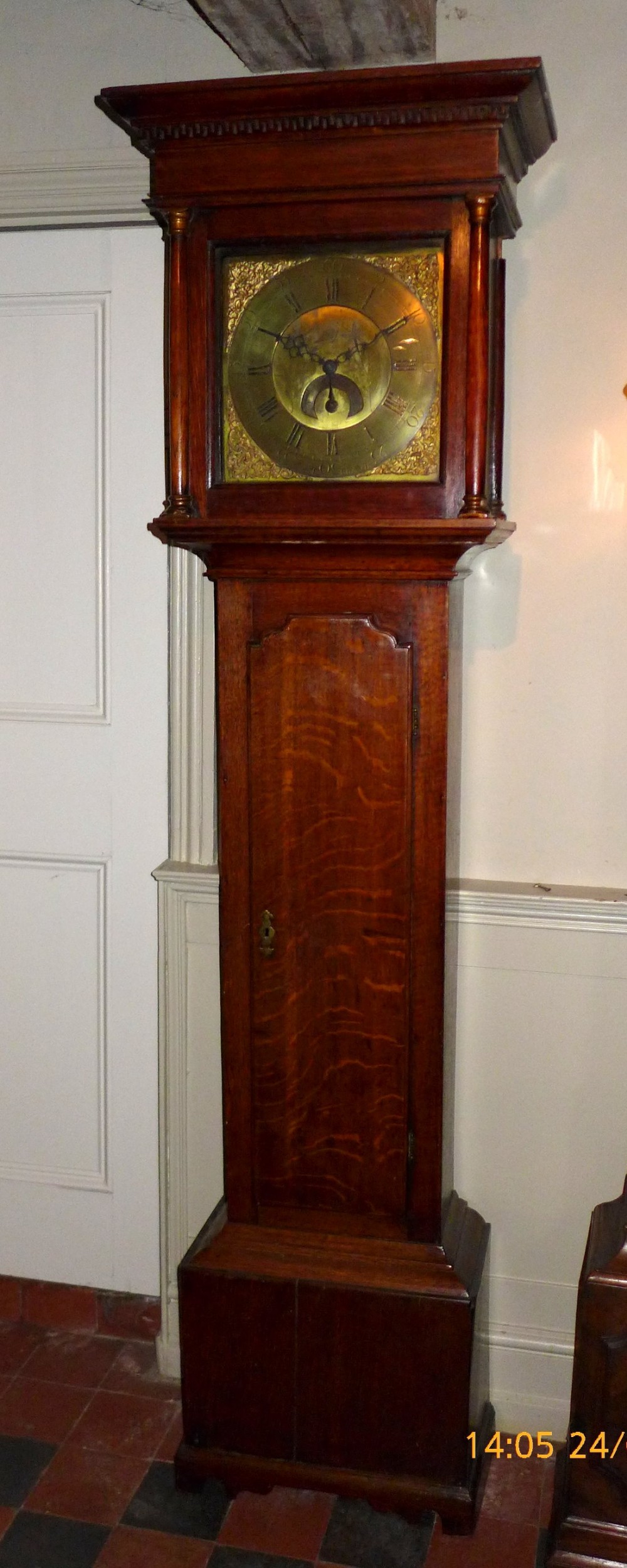 18th Cent Oak 30hr Longcase Clock