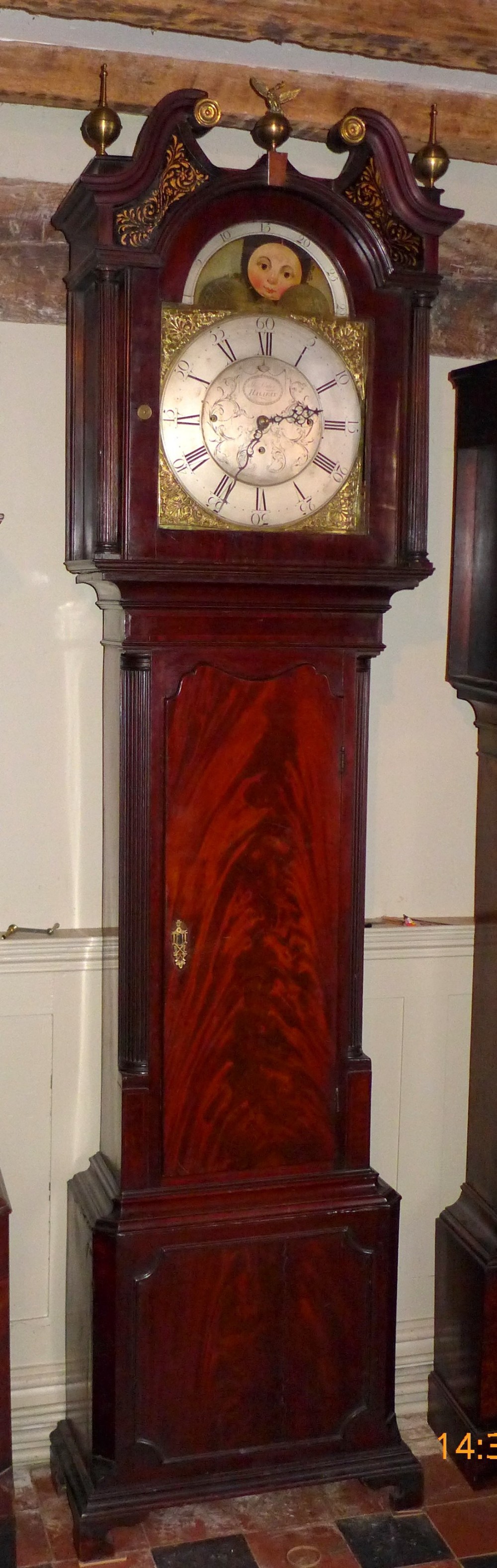 18th Cent Mahogany Musical Long Case Clock
