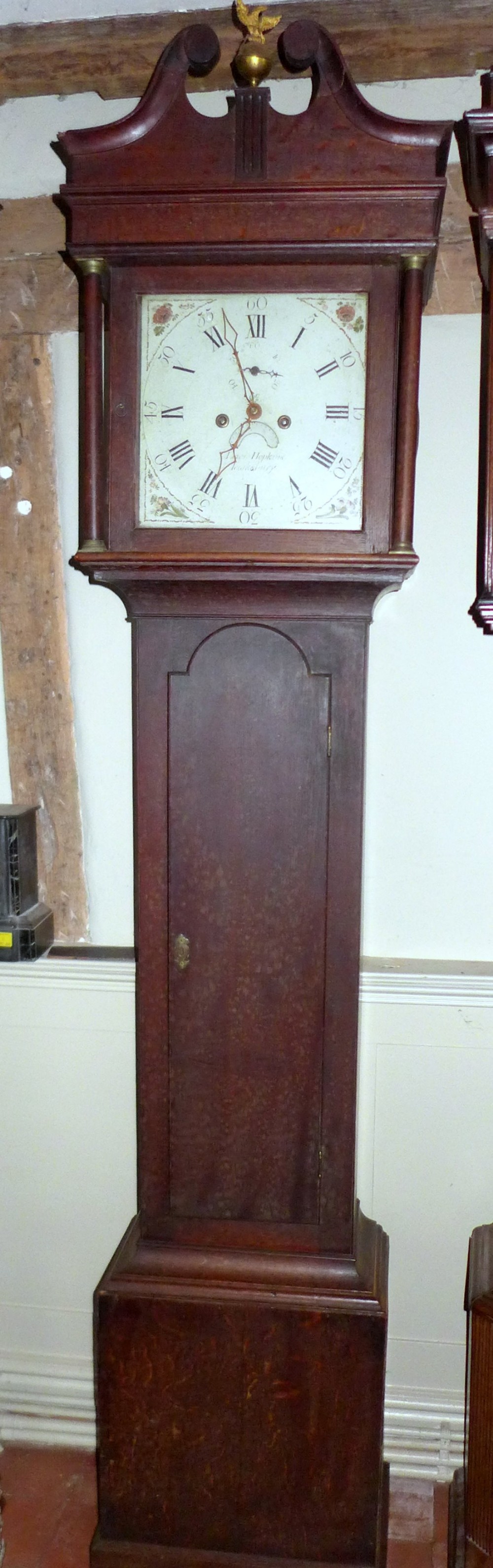 Late 18th Cent 30hr Oak Longcase Clock