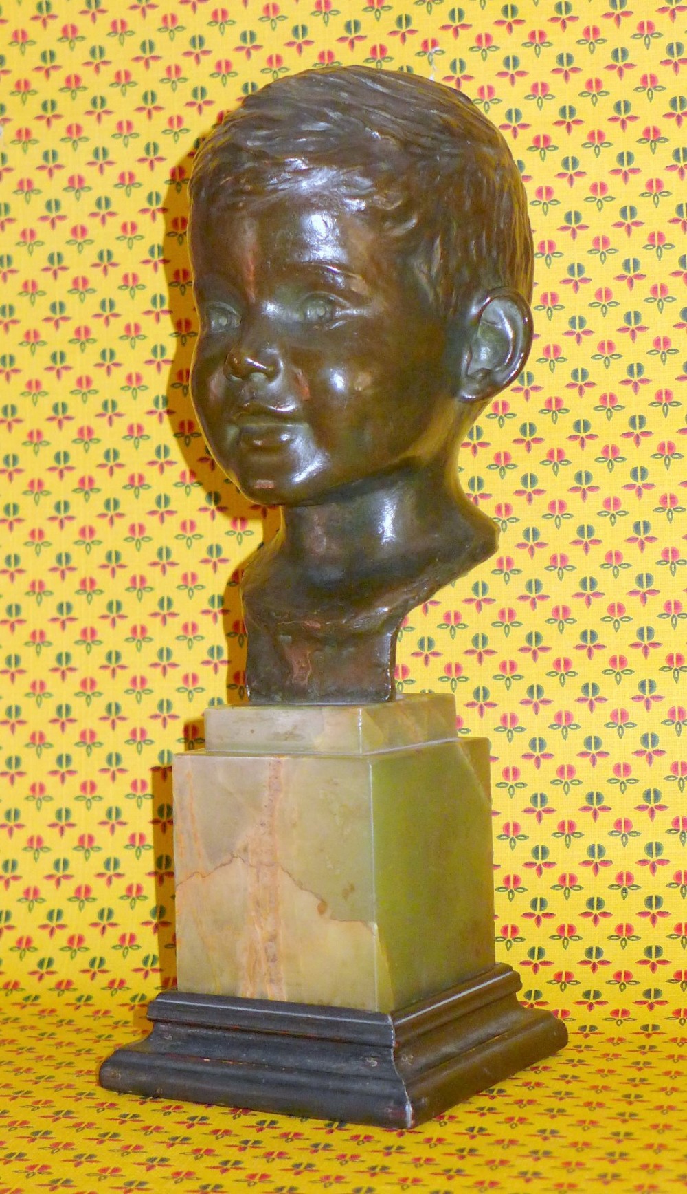Bronze Head of A Young Boy