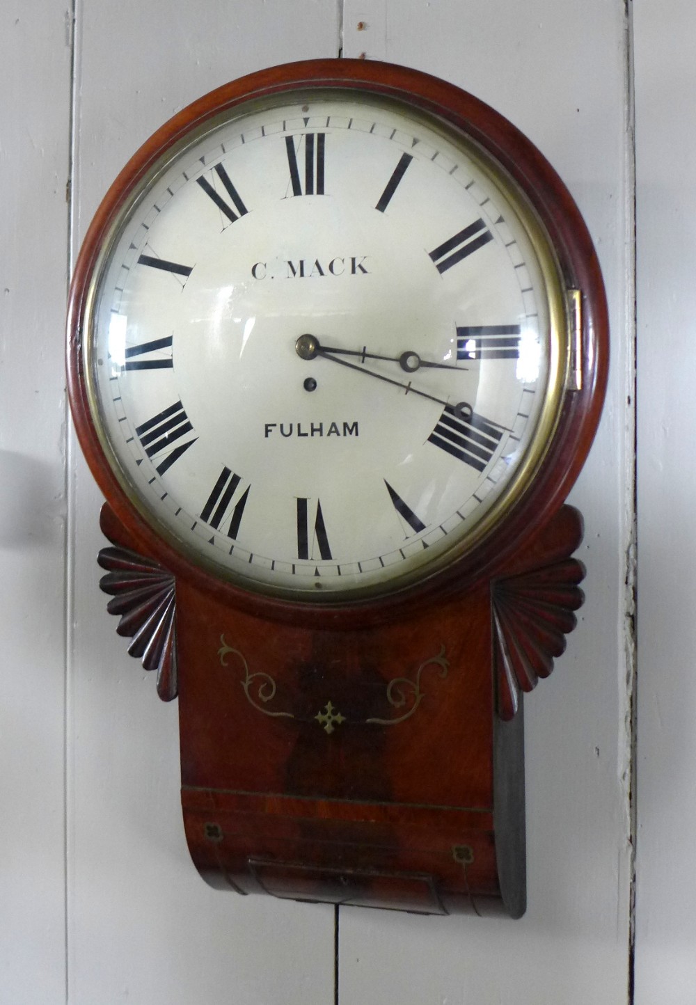 Regency Period Convex Drop Dial Wall Clock