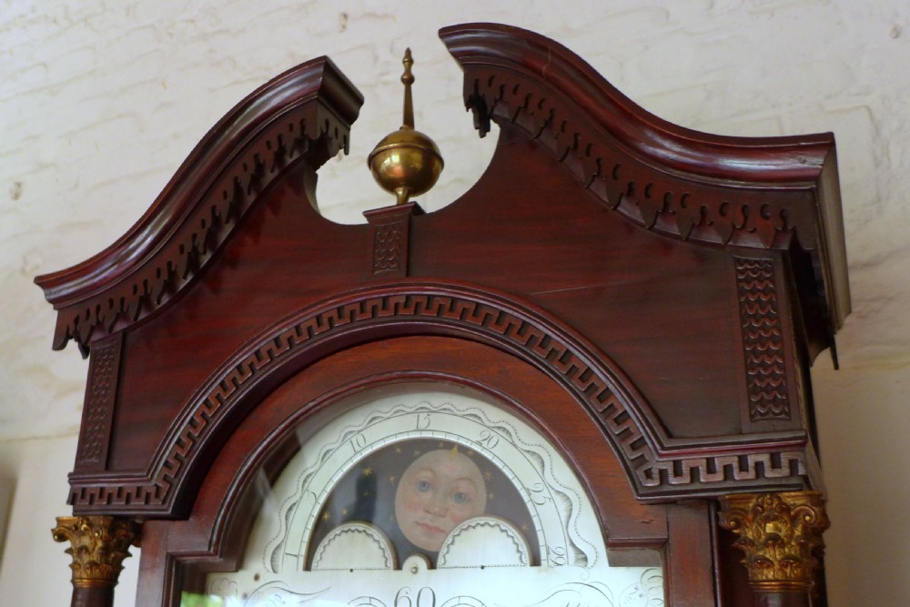 18th Cent Mahogany Longcase Clock in the Chippendale Taste View III