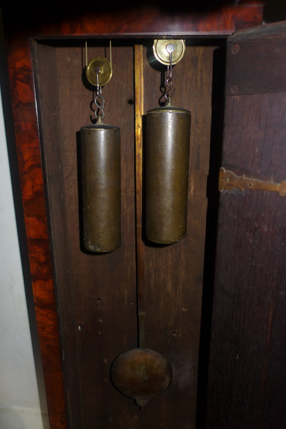 Good 18th Cent Figured Walnut London Longcase Clock View IV