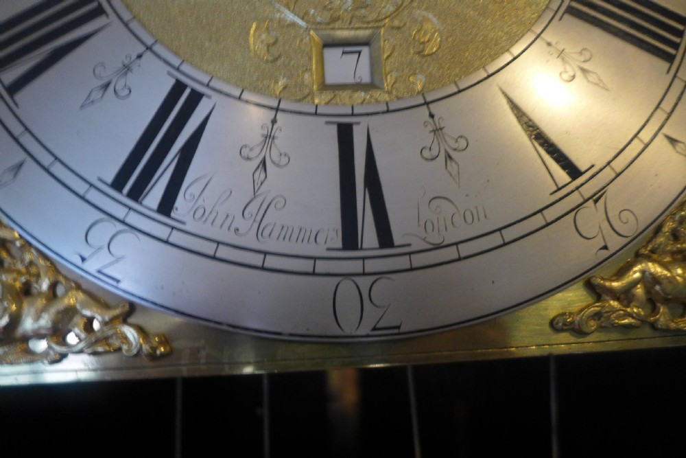 Good 18th Cent Figured Walnut London Longcase Clock View VII