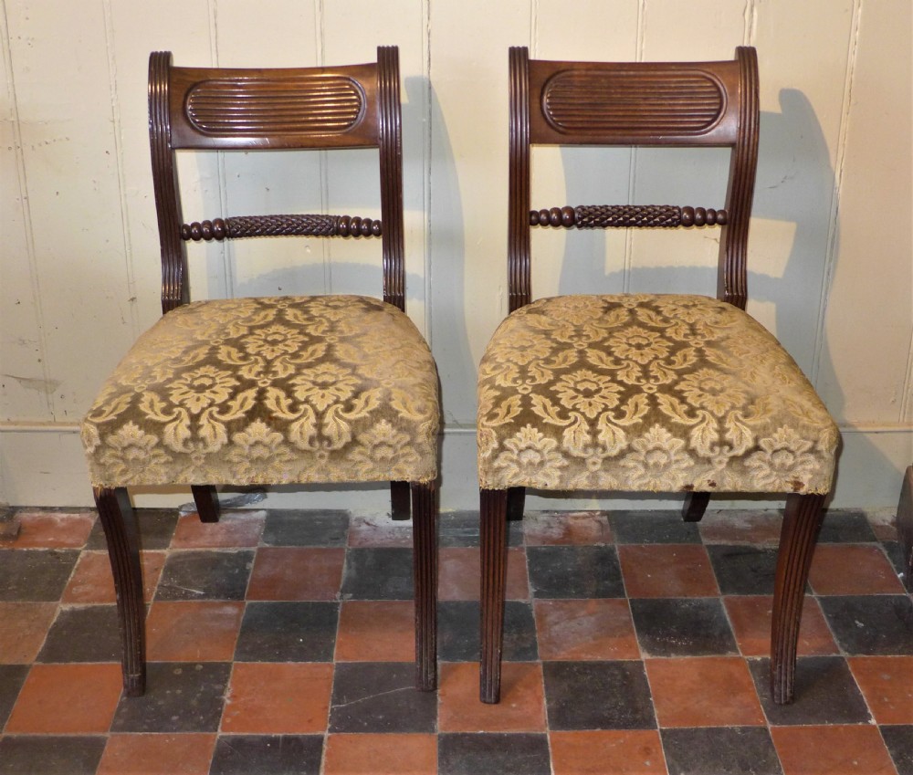 Pair Regency Period Side Chairs