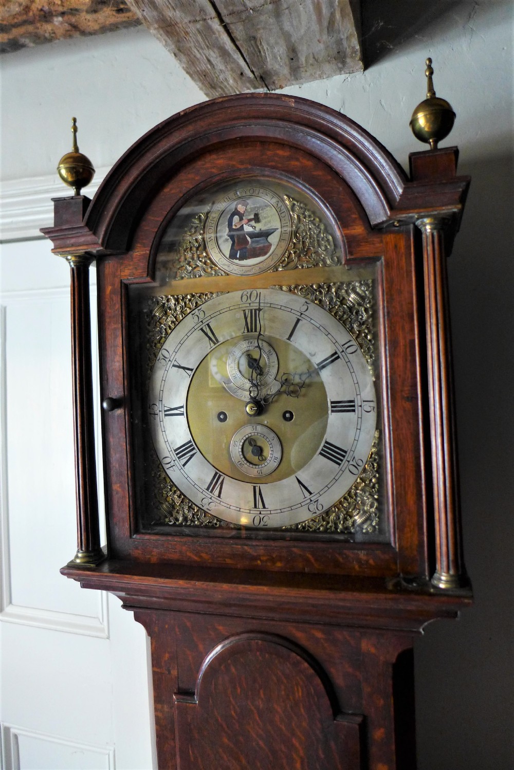 18th Cent Automaton Longcase Clock View II