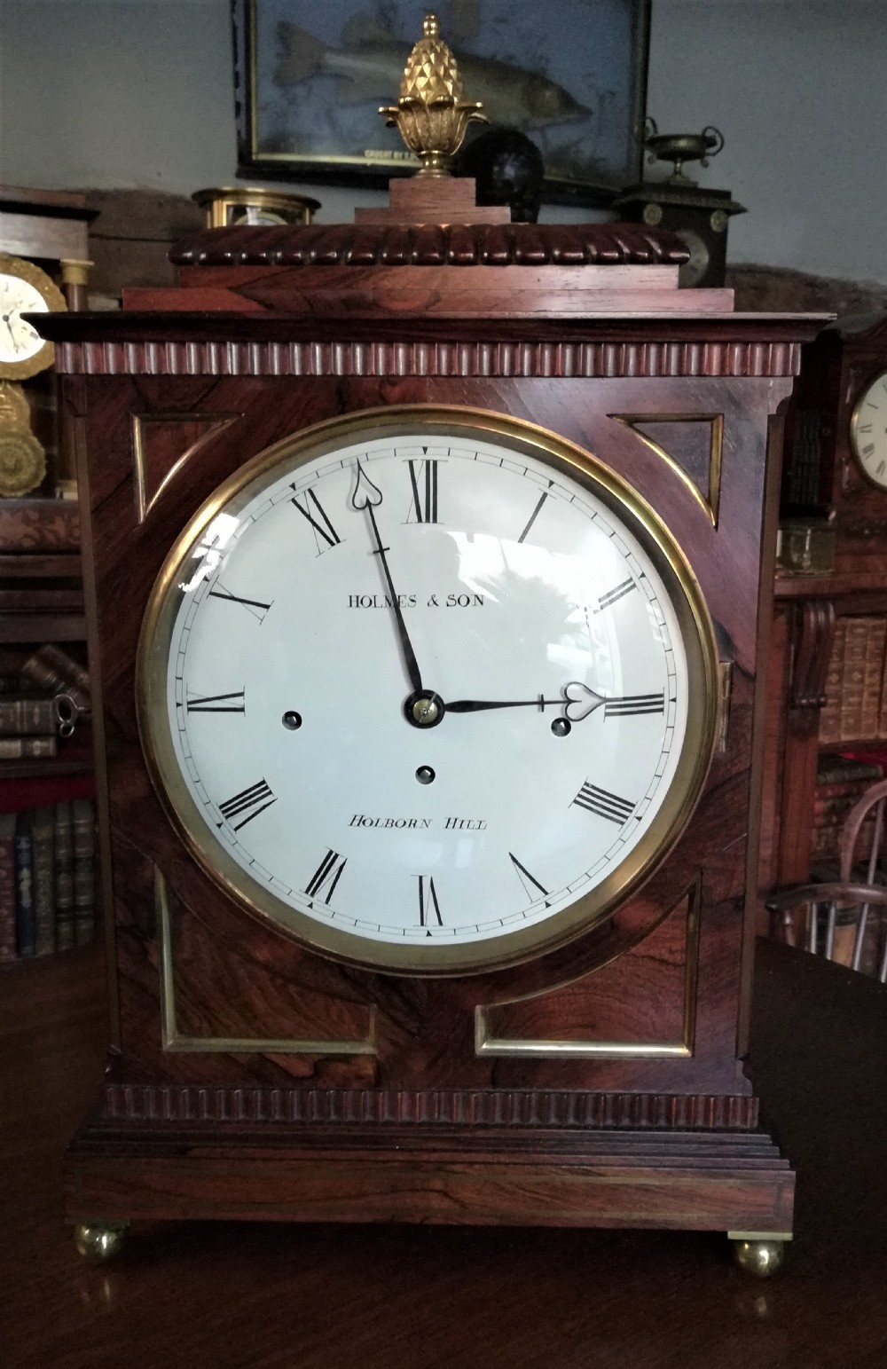 Fine 19th Cent 3 Train Musical Bracket Clock