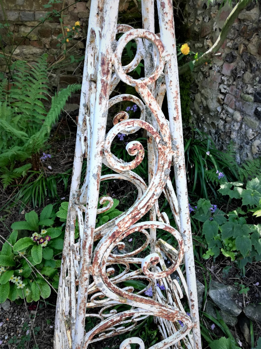 Pair of Wrought Iron Garden Obelisks  View III