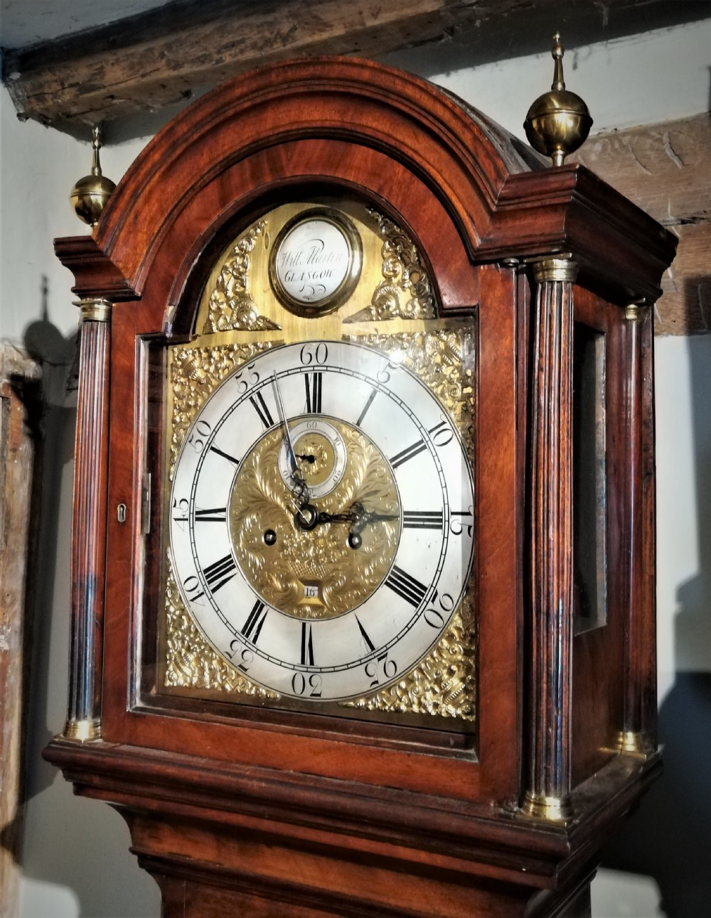 18th Cent Mahogany 8 Day Long Case / Grandfather Clock View IV