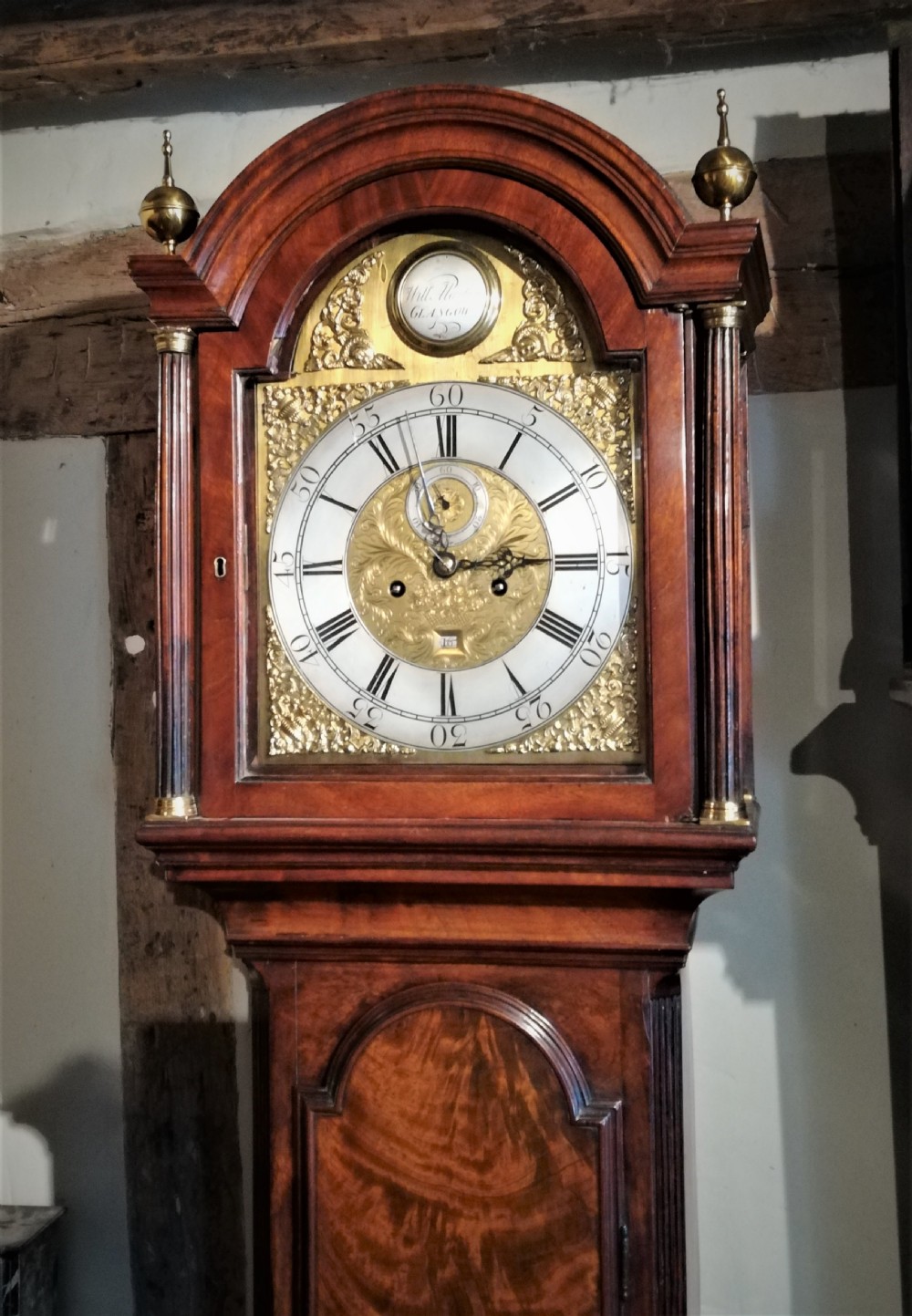 18th Cent Mahogany 8 Day Long Case / Grandfather Clock View V