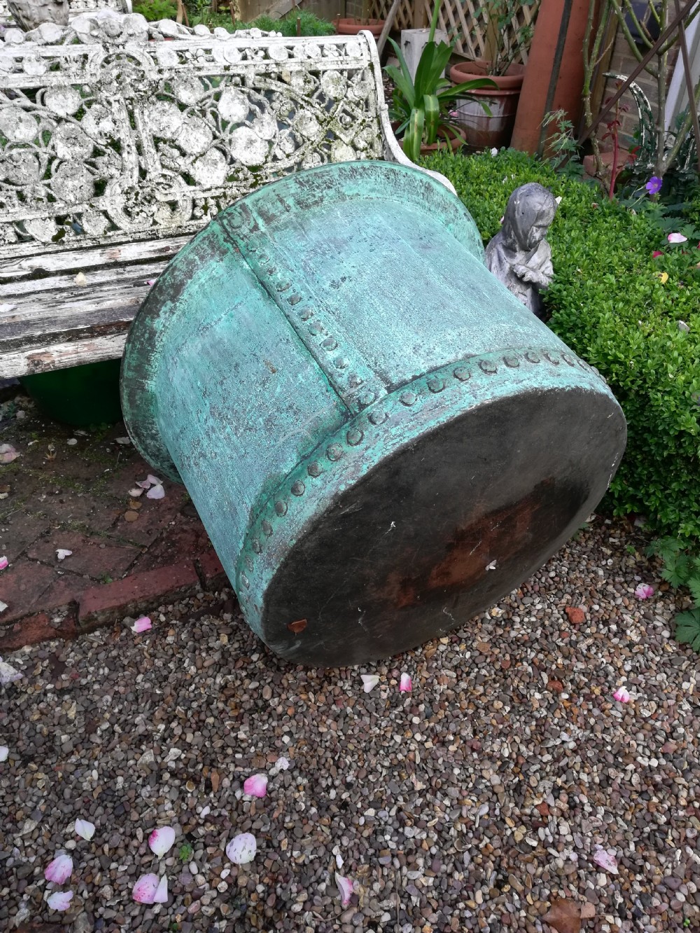Substantial Large Copper Planter View III