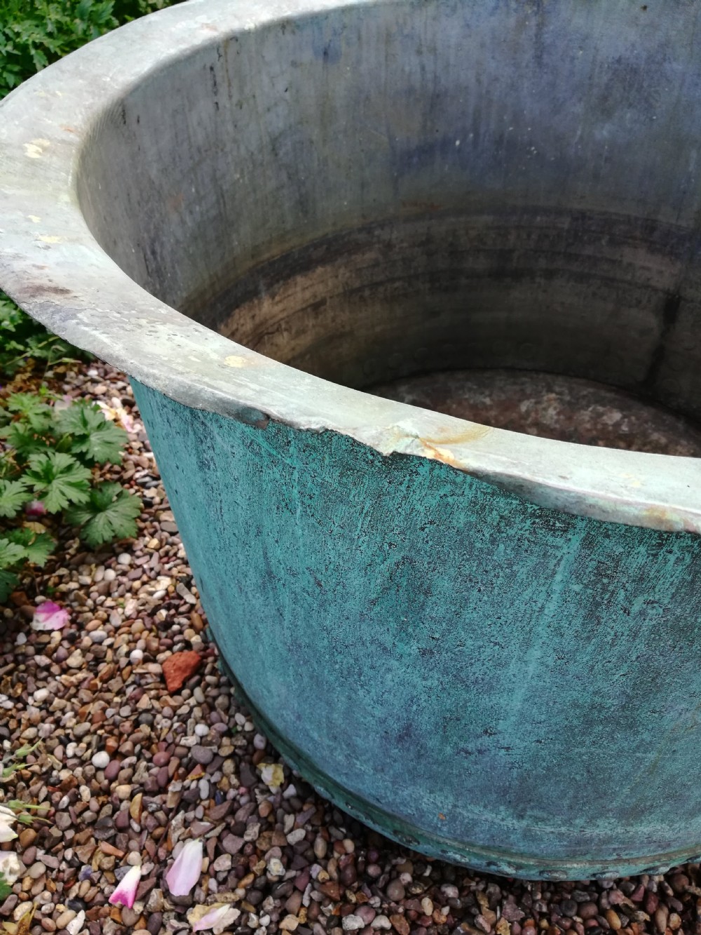 Substantial Large Copper Planter View IV