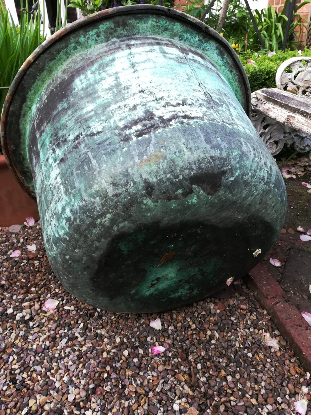 Large Copper Planter View IV