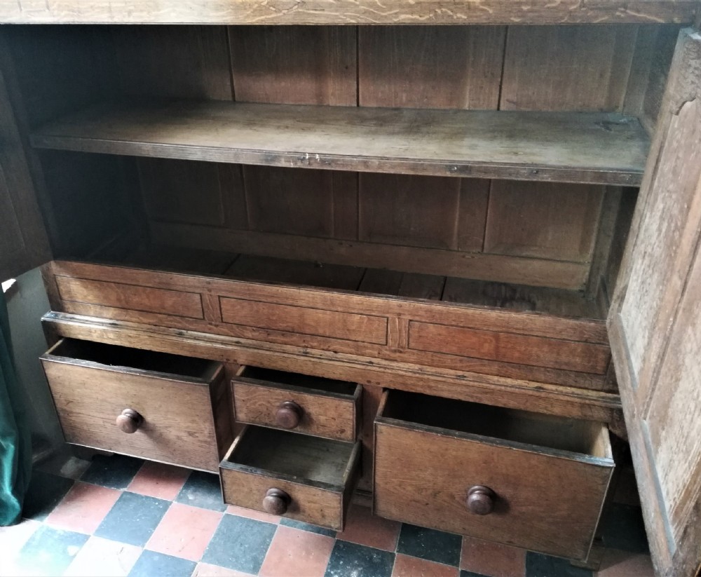Early 19th Cent Oak Welsh Press Cupboard View III