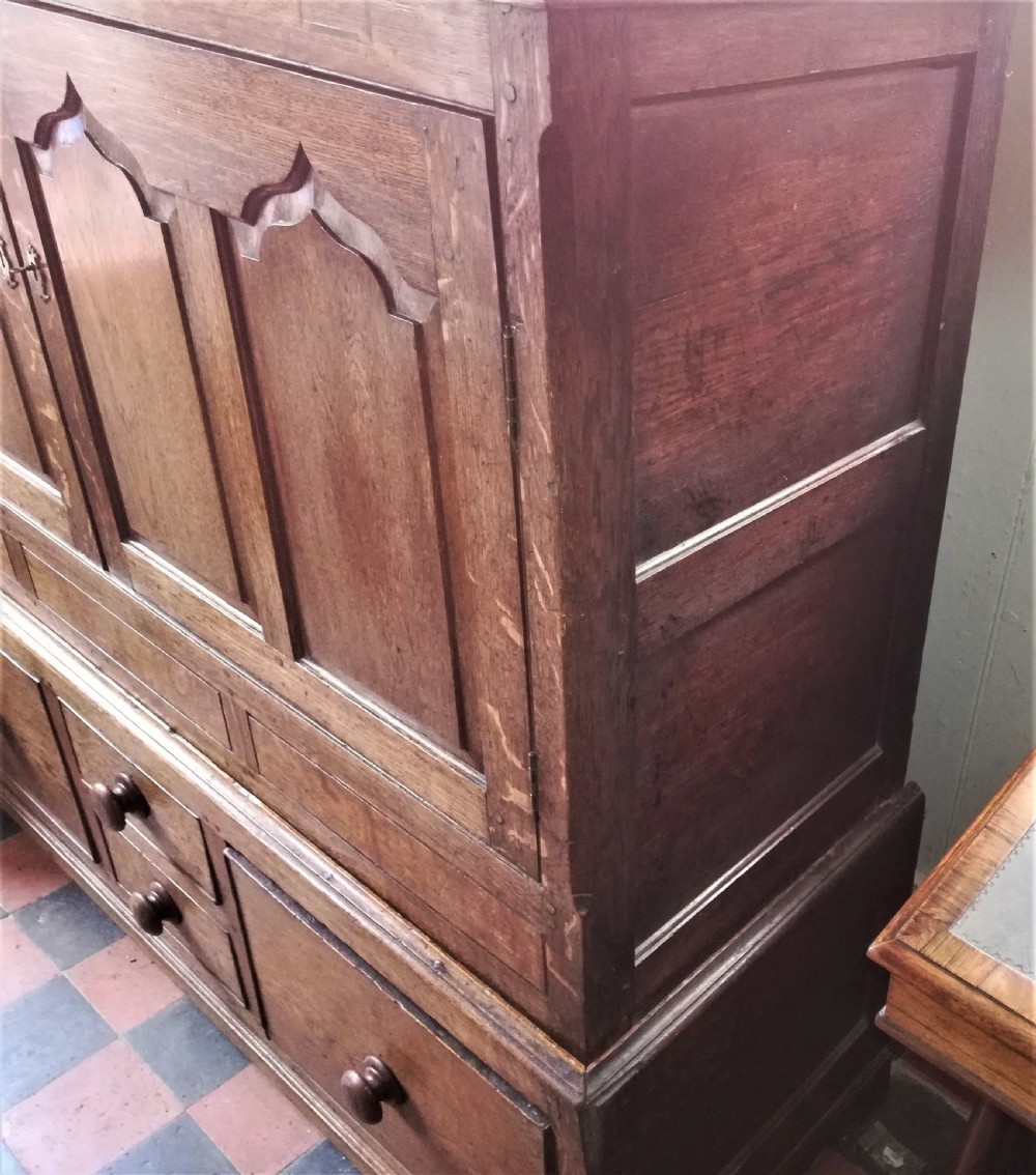 Early 19th Cent Oak Welsh Press Cupboard View IV