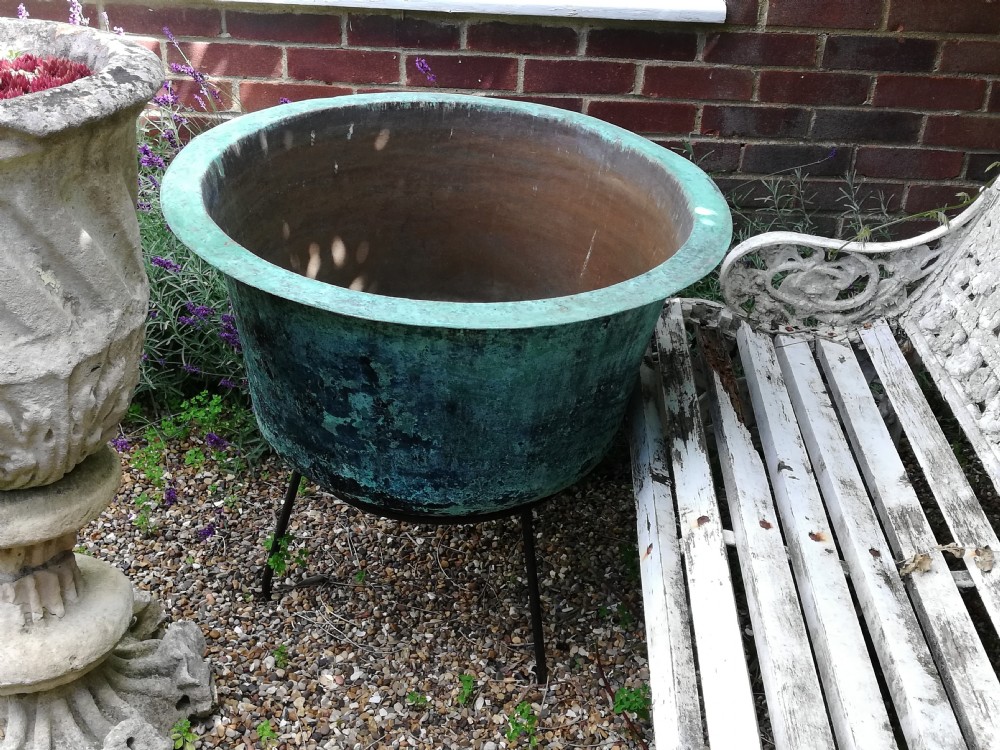 Substantial Copper Planter View III