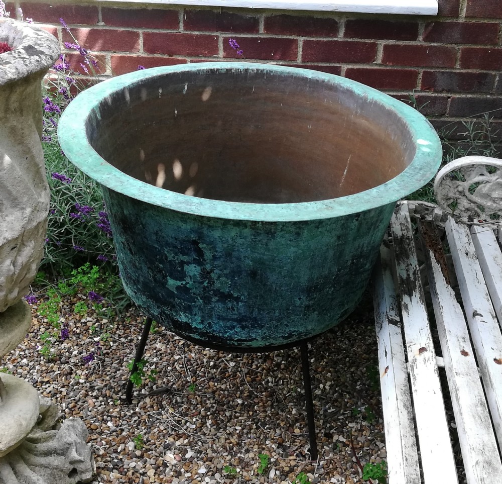 Substantial Copper Planter View II