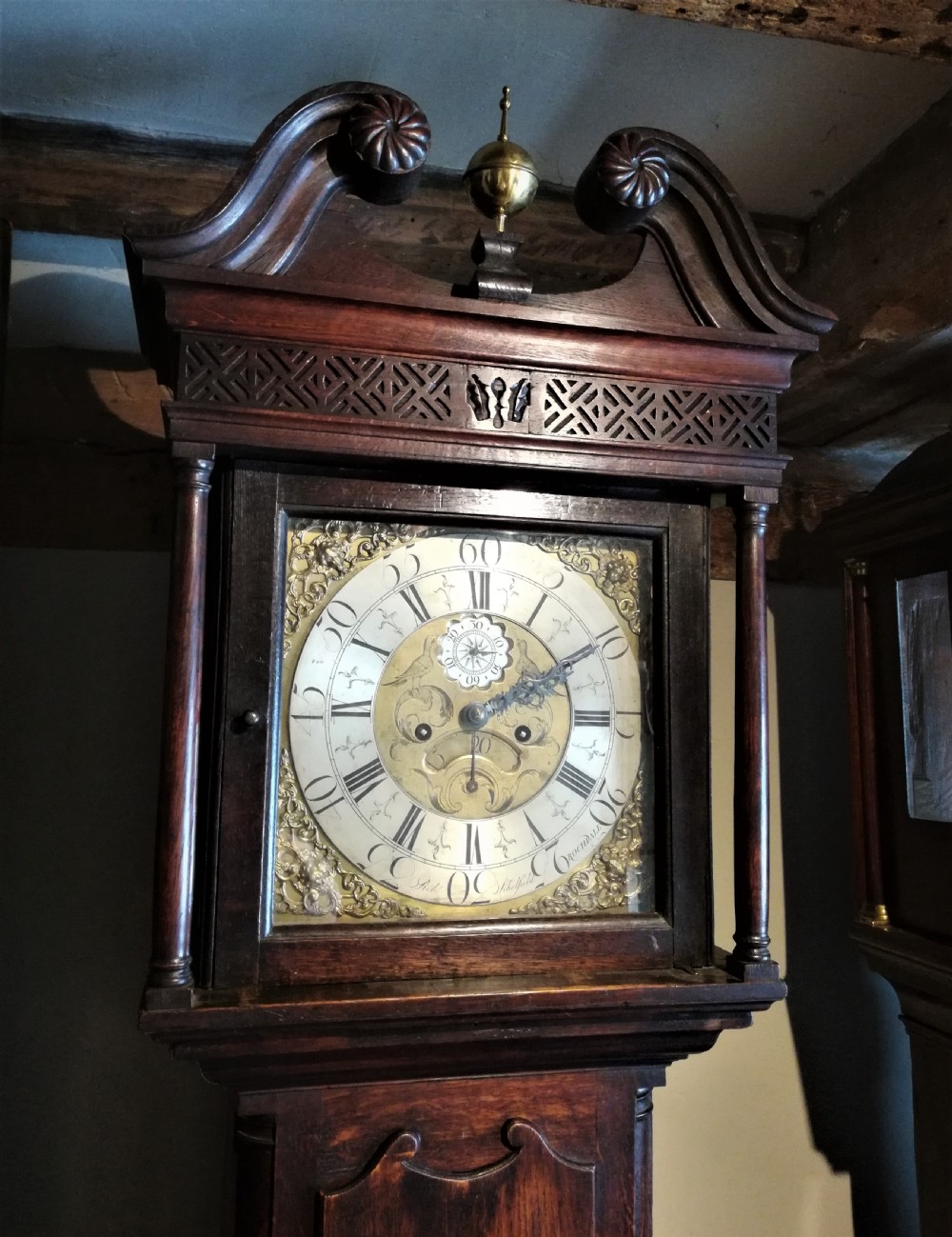 18th Cent Oak 8 Day Long Case / Grandfather Clock View II