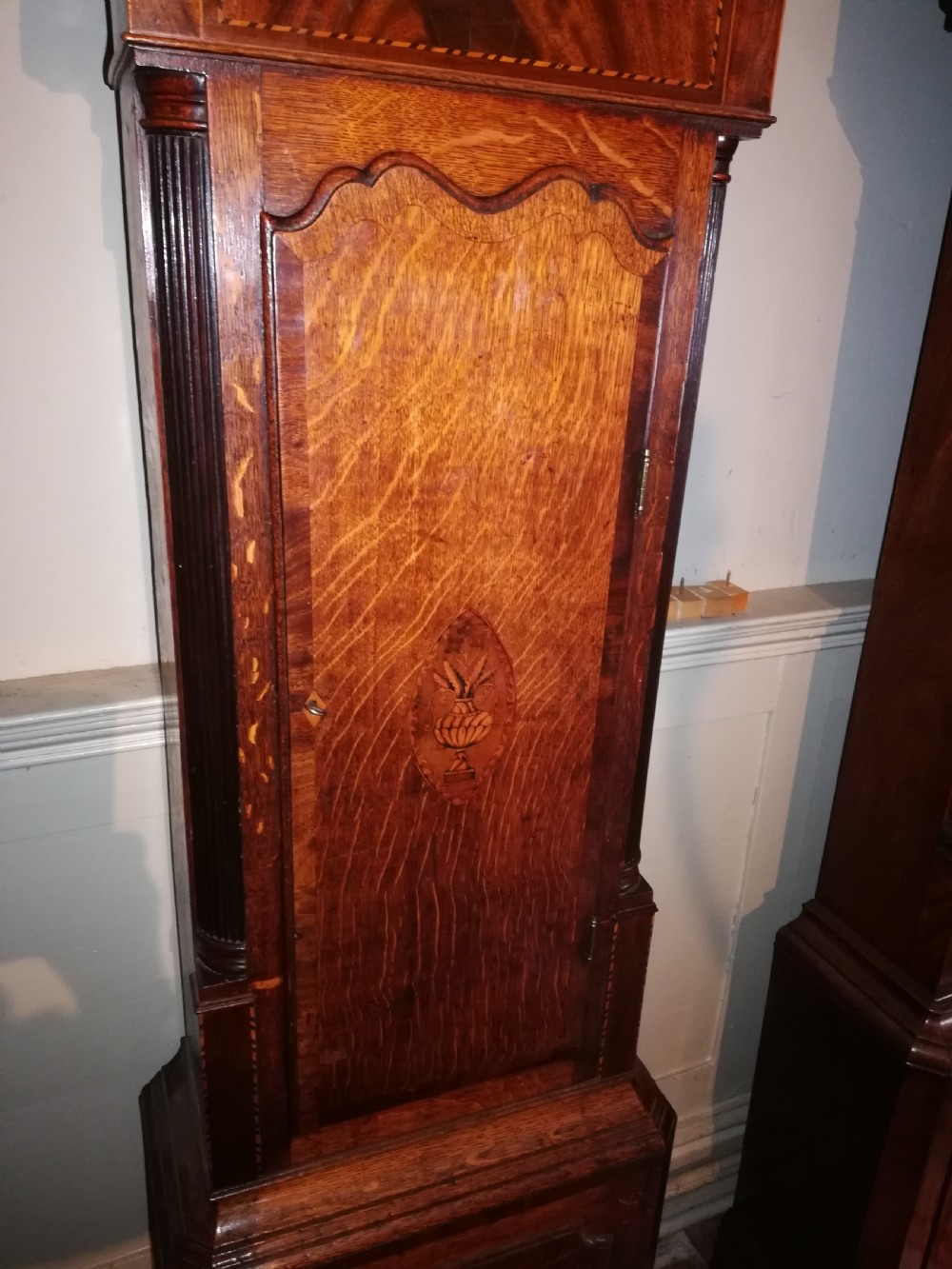 Early 19th Cent 8 Day Moon Phase Long Case / Grandfather Clock View V