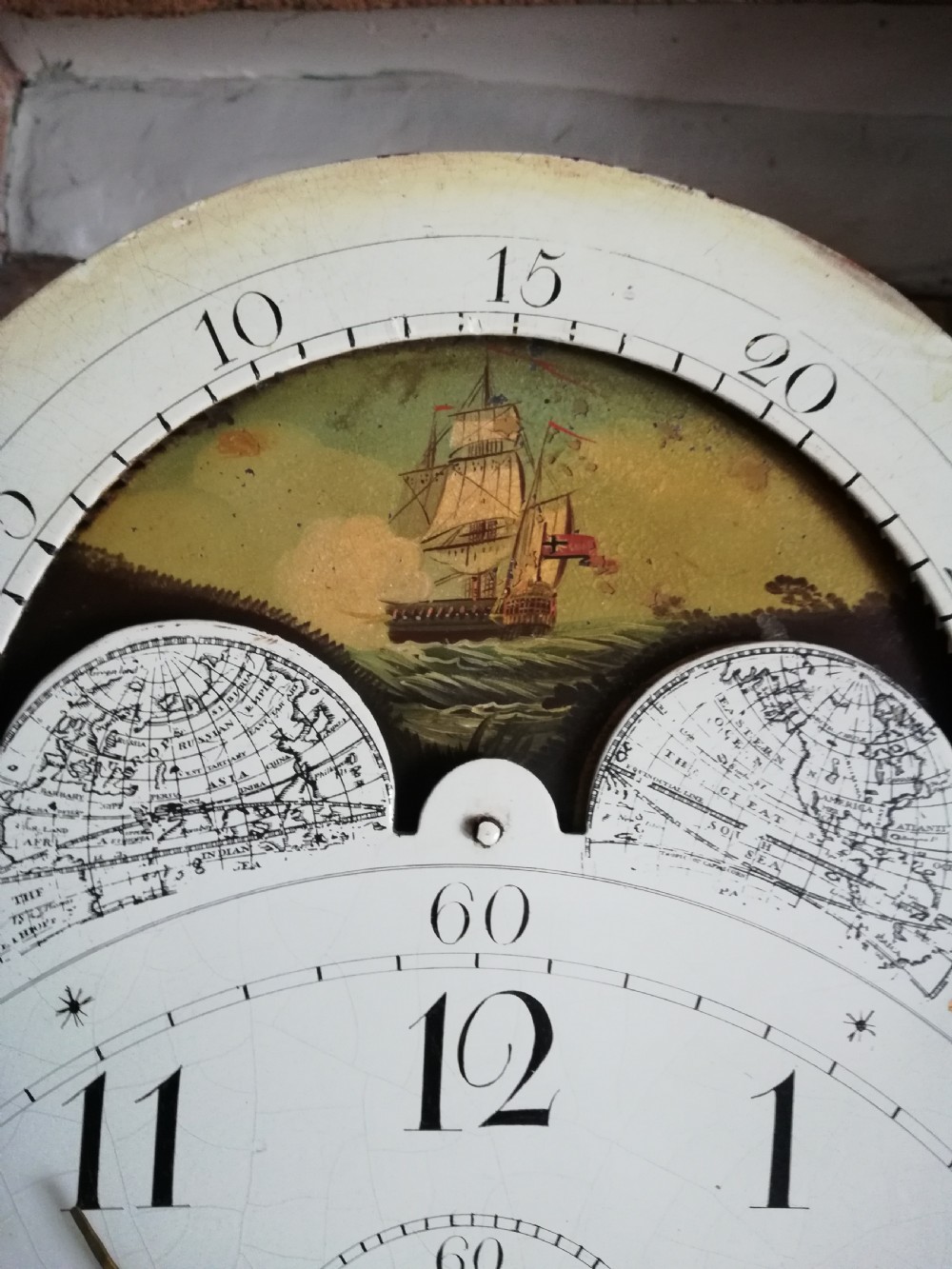Early 19th Cent 8 Day Moon Phase Long Case / Grandfather Clock View VII