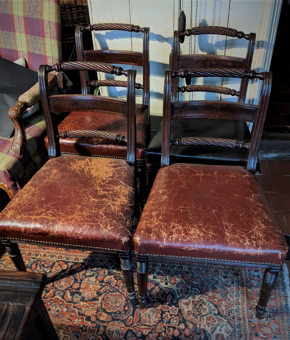 Set 4 Regency Mahogany Dinning Chairs