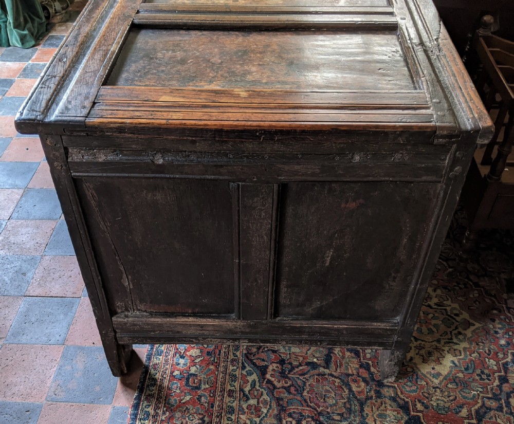 17th Cent Carved Oak Coffer View III