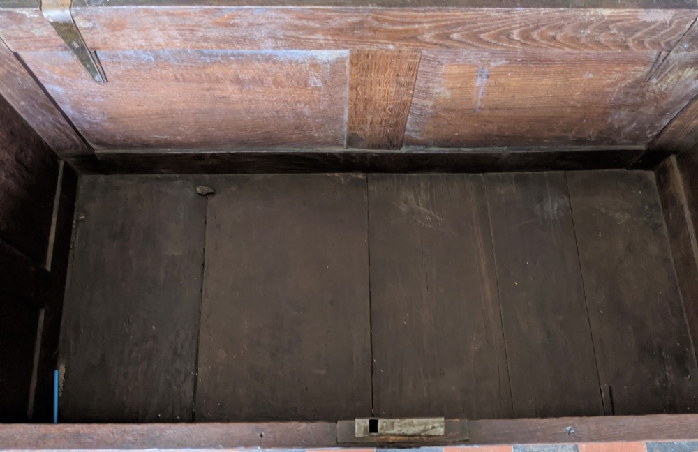 17th Cent Carved Oak Coffer View V