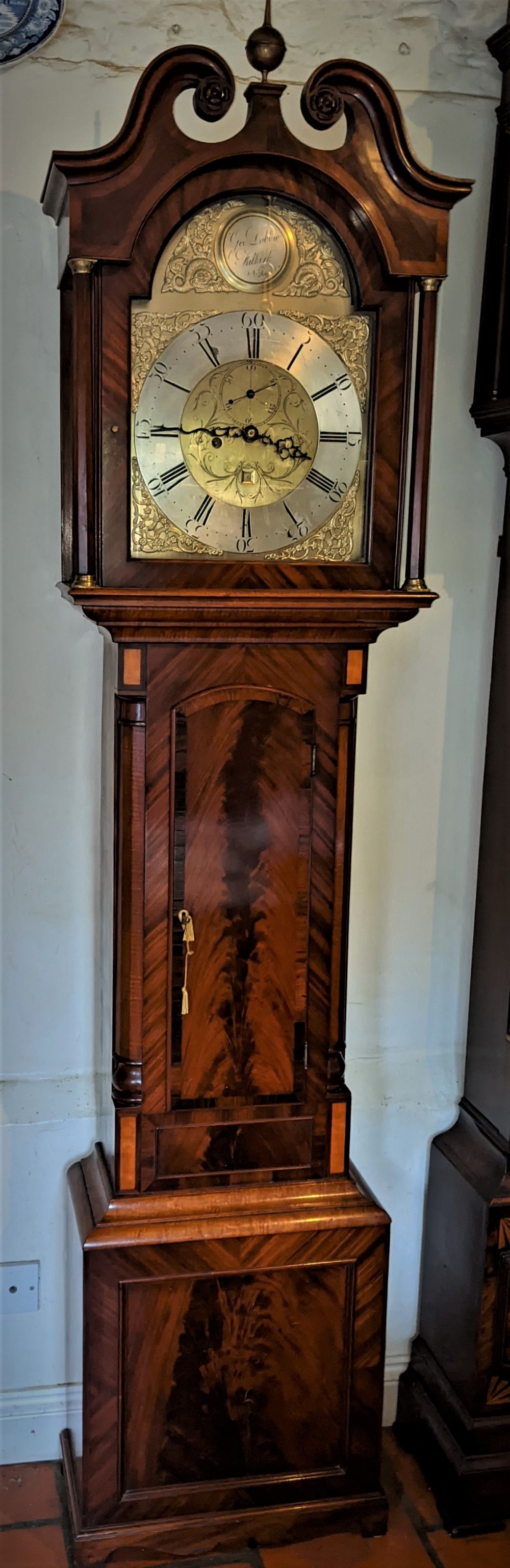 Geo III Scottish Mahogany Longcase Clock