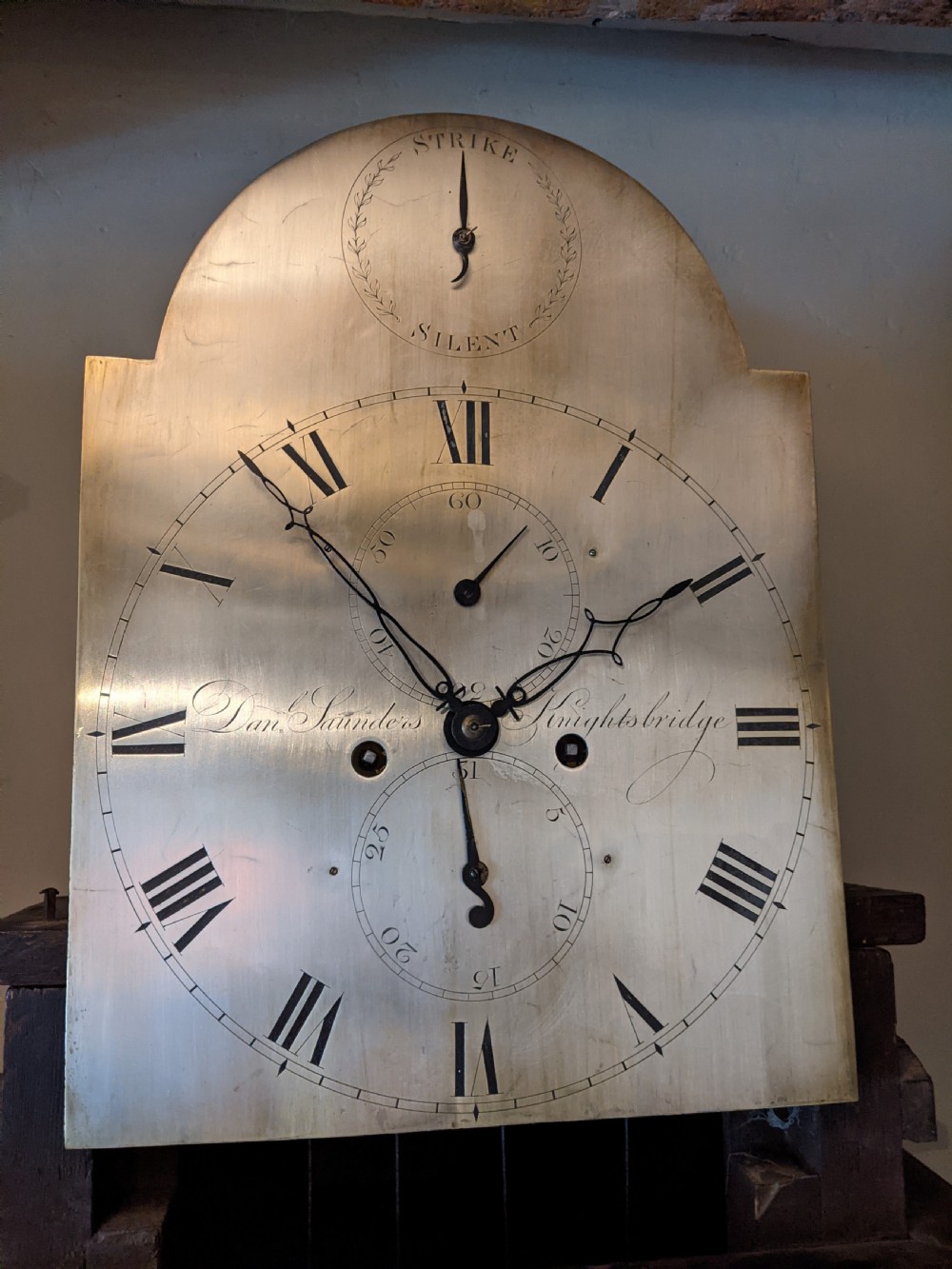 Geo III Mahogany London Long Case Clock View III