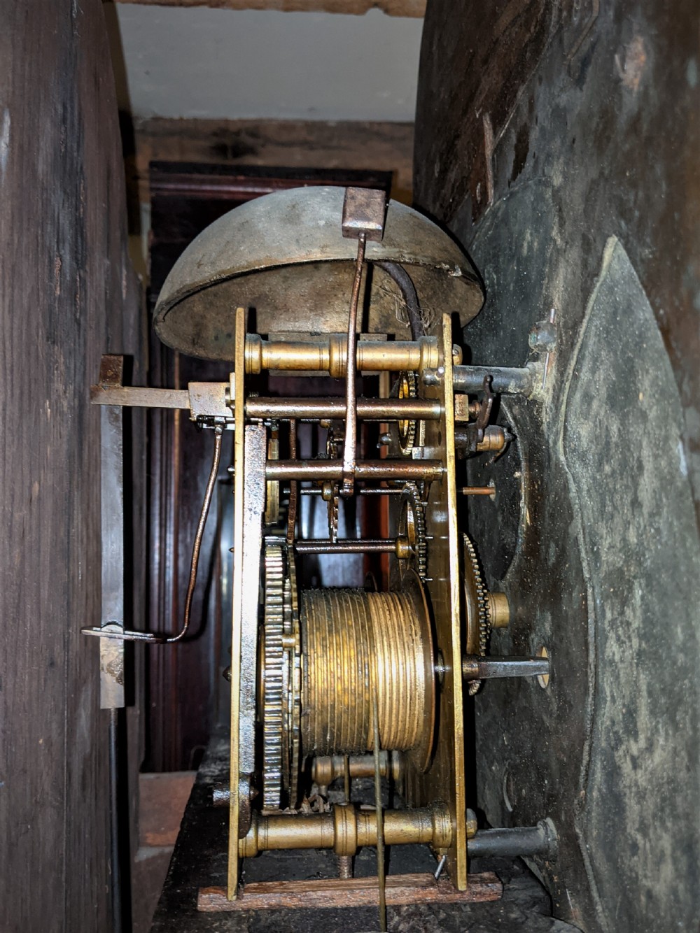 18th Cent Irish Oak Long Case Clock View V