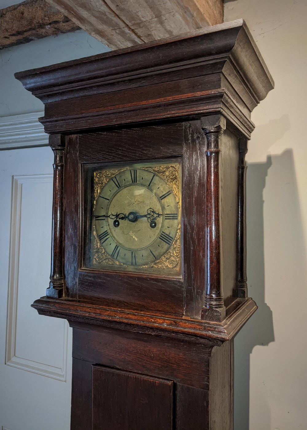 18th Cent Oak Long Case Clock View II