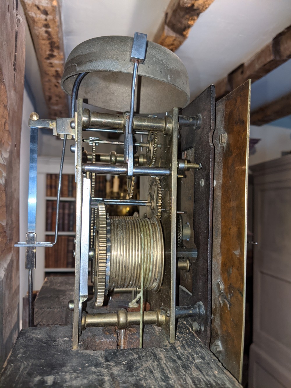 18th Cent Oak Long Case Clock View III