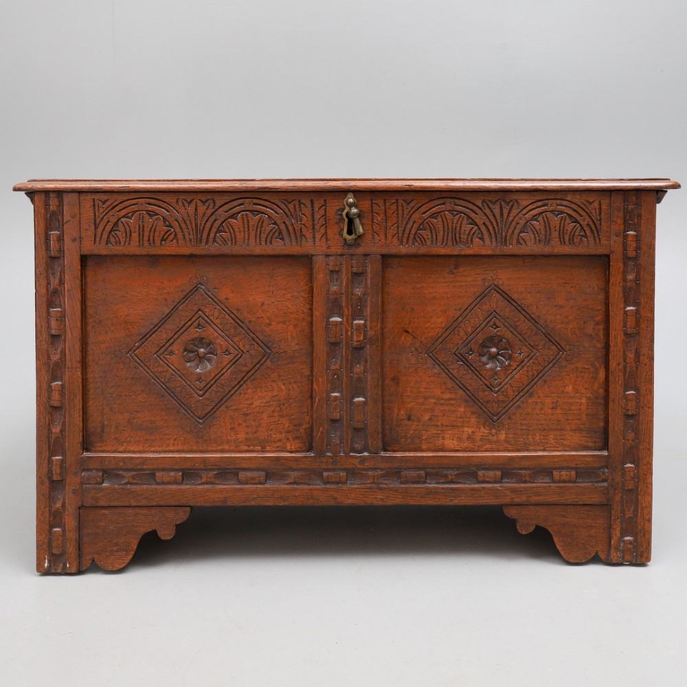 Late 17th Cent Oak Coffer