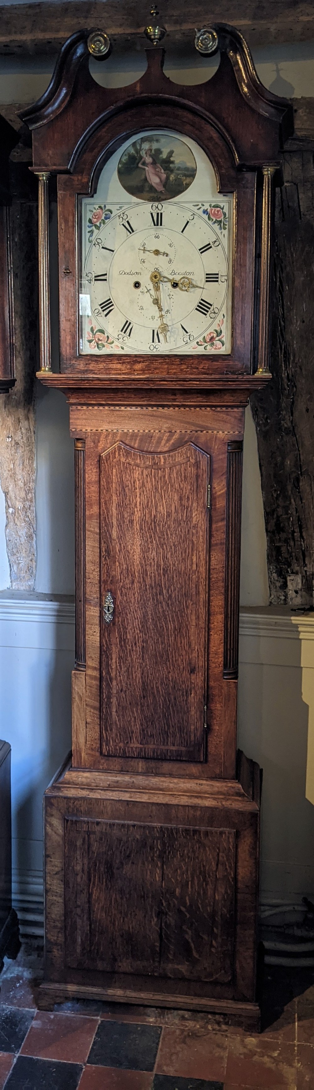 Late 18th Cent Long Case Longcase Grandfather clock
