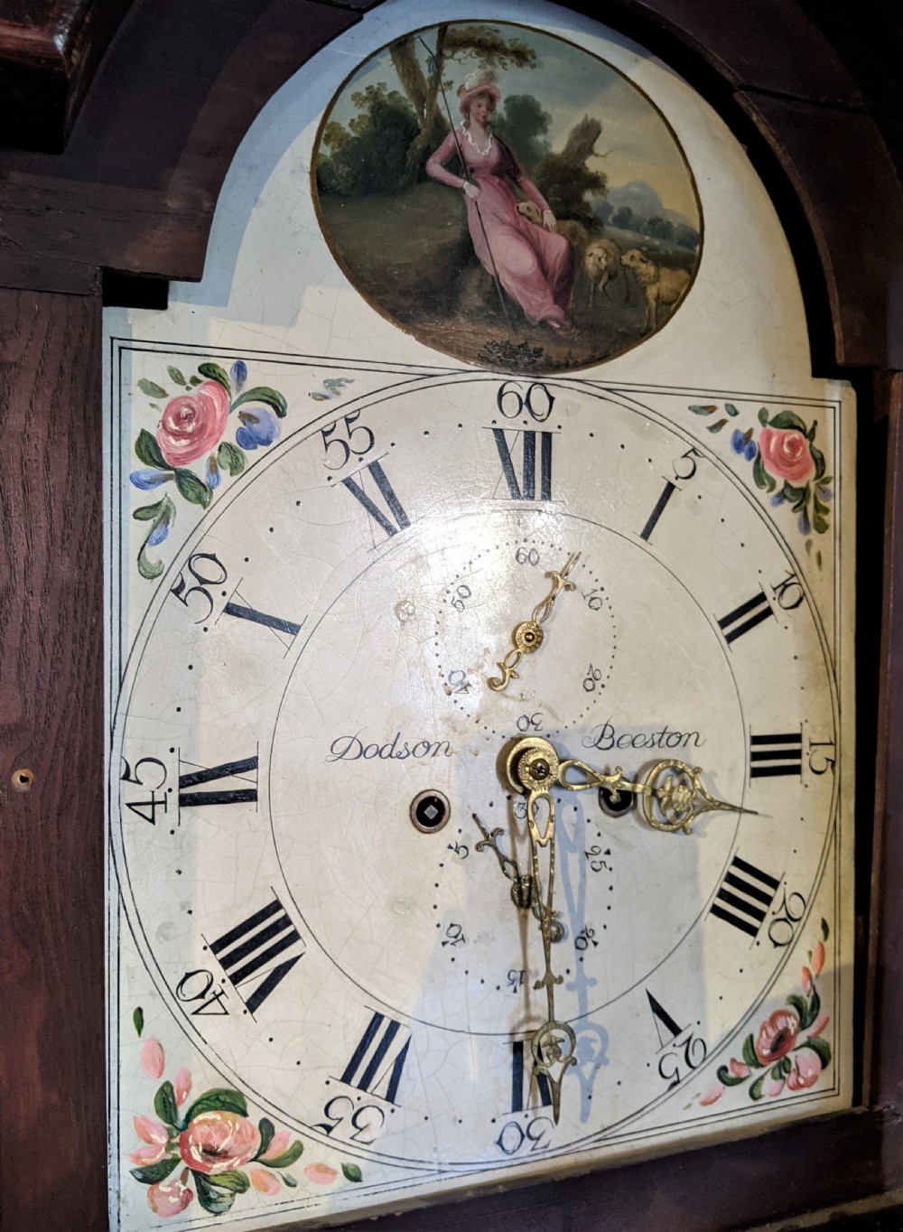 Late 18th Cent Long Case Longcase Grandfather clock View V