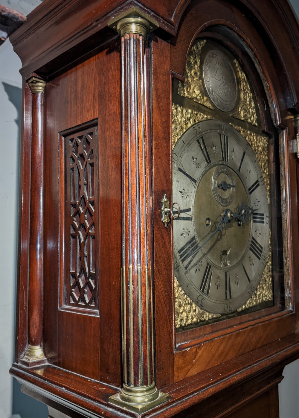 18th Cent London Longcase Long Case Grandfather Clock View VIII