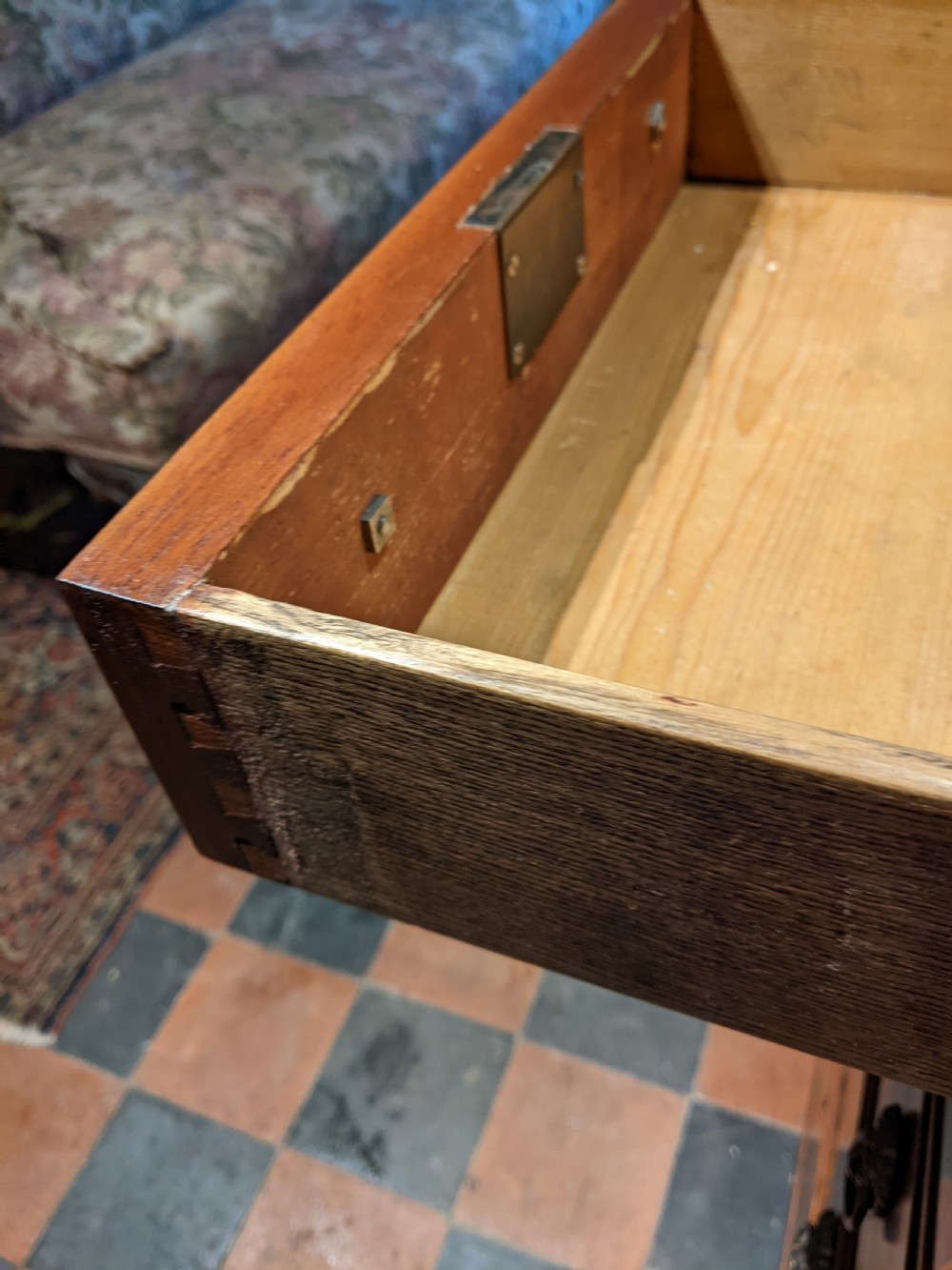 Small 5 Drawer Mahogany Chest of Drawers View IV