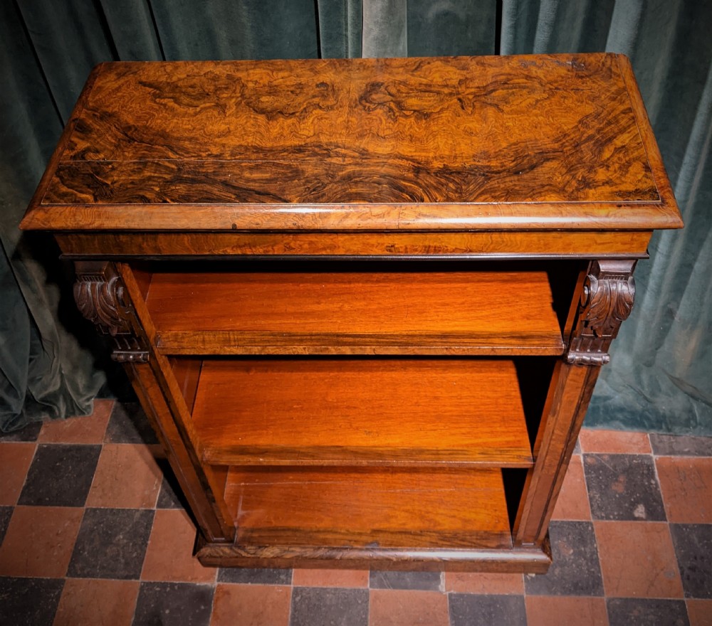 19th Cent Burr Walnut Bookcase View II