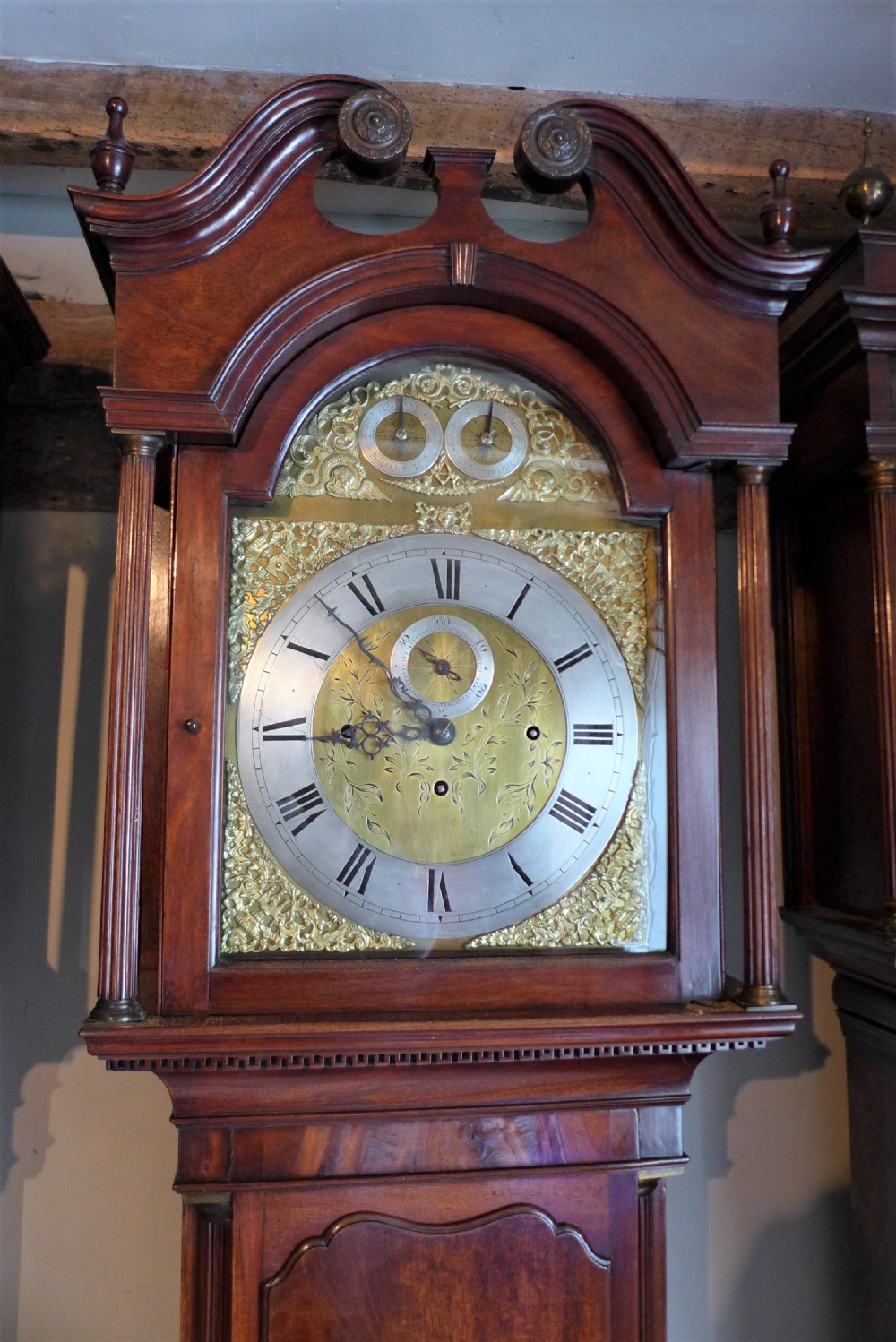 Antique Mahogany Musical Long Case Longcase / Grandfather Clock View II