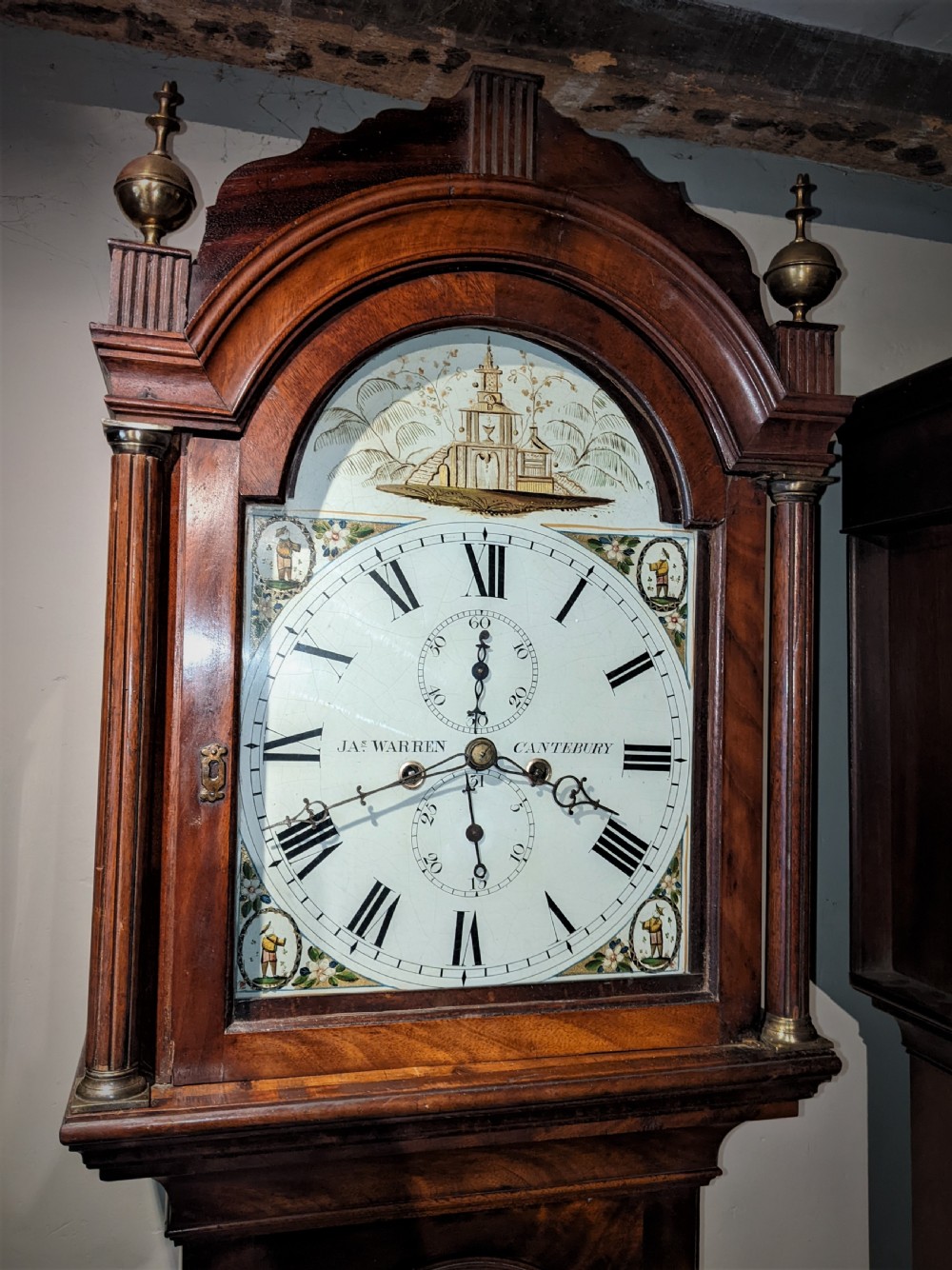 Late 18th Cent 8 Day Mahogany Long Case Longcase Grandfather Clock View II