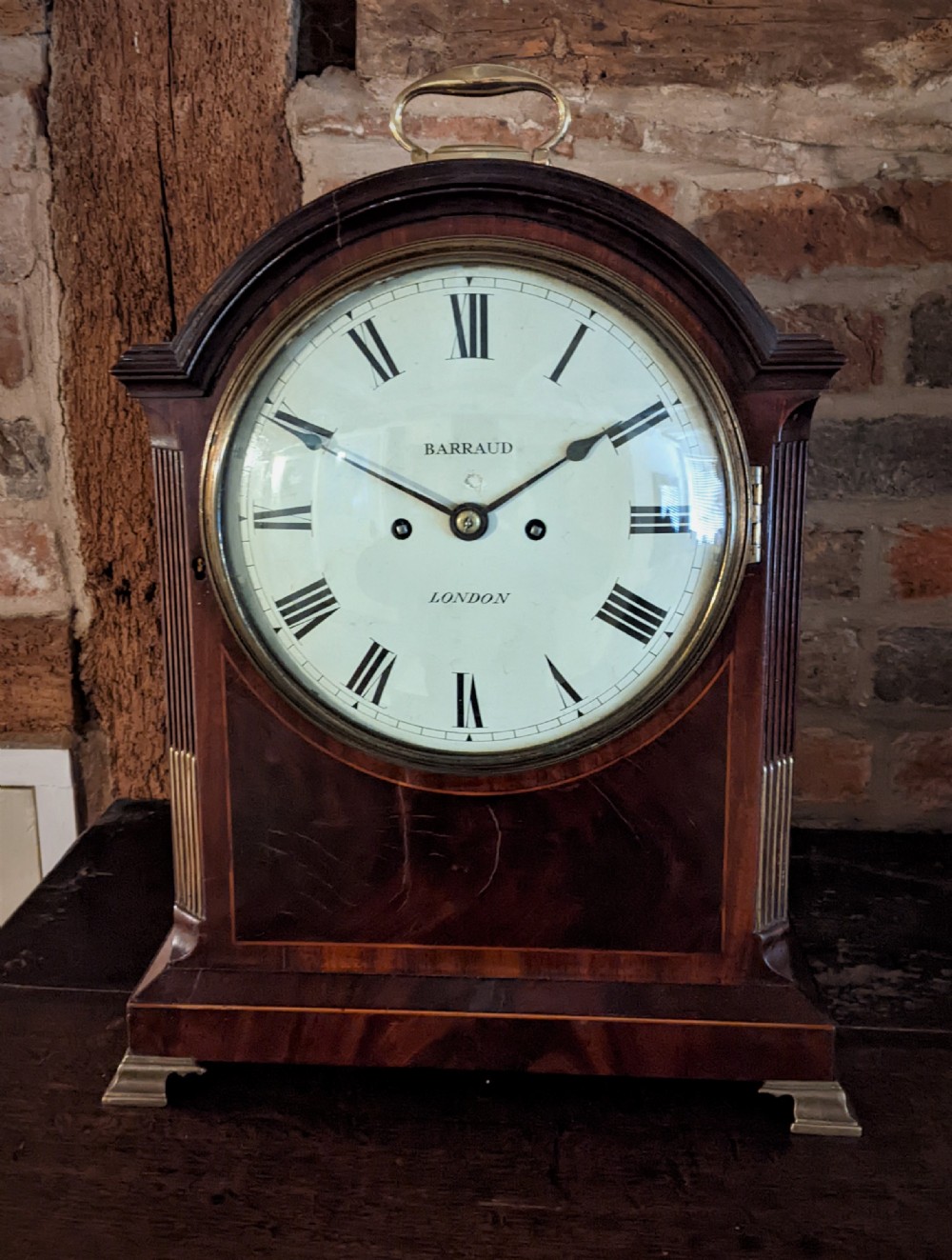 Geo IV Mahogany Fusee Bracket Clock