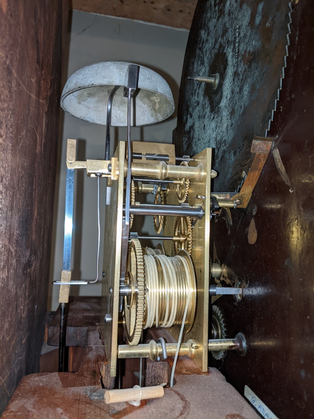 19th Cent Moon Dial Longcase Clock View IV